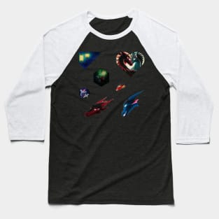 Nebula and Starfall Sticker Pack Baseball T-Shirt